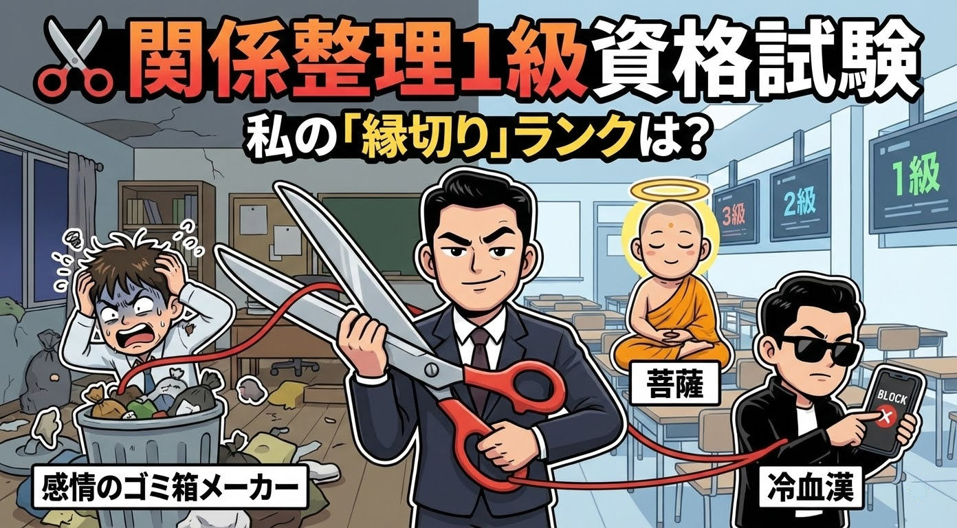 関係断ちの腕前テスト: あなたの『カットオフ』レベルは?