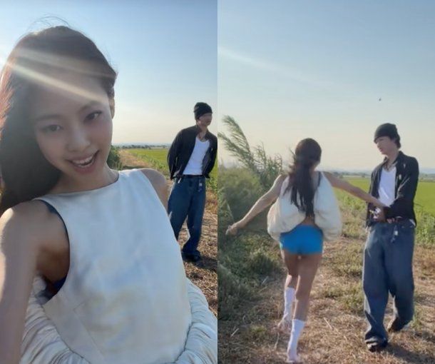 블랙핑크 제니, 카이와 눈 맞추고 ‘연인 케미’ 논란