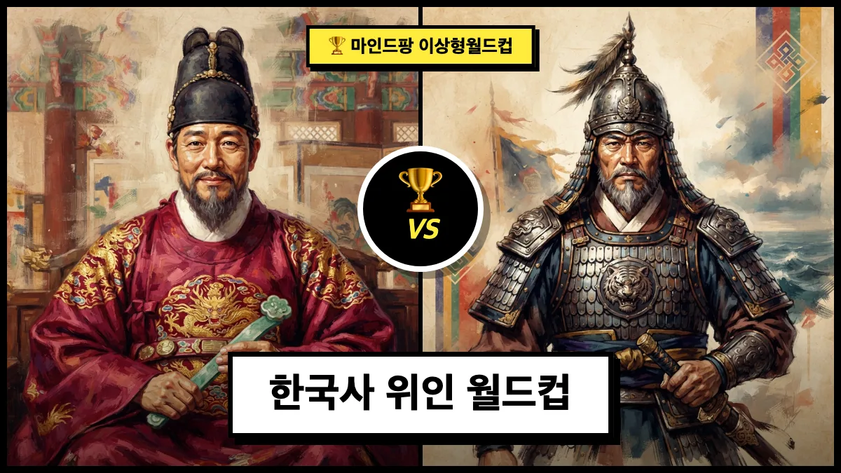 한국사 위인 이상형 월드컵