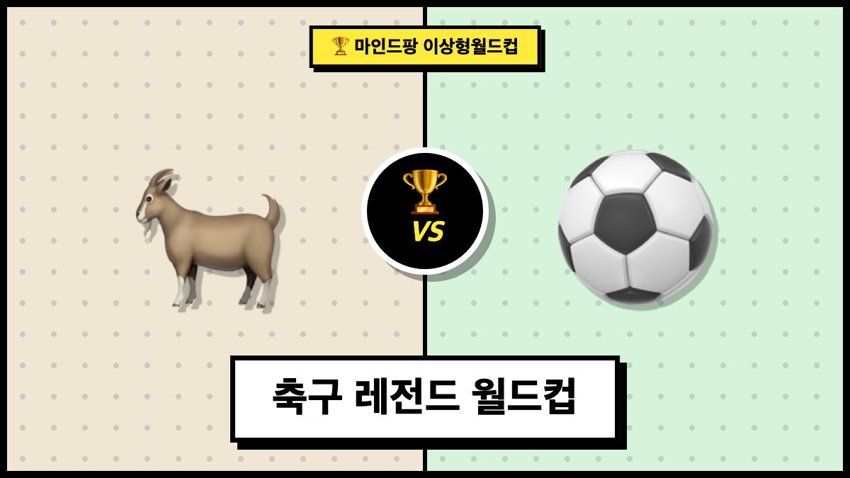 축구 레전드 이상형 월드컵
